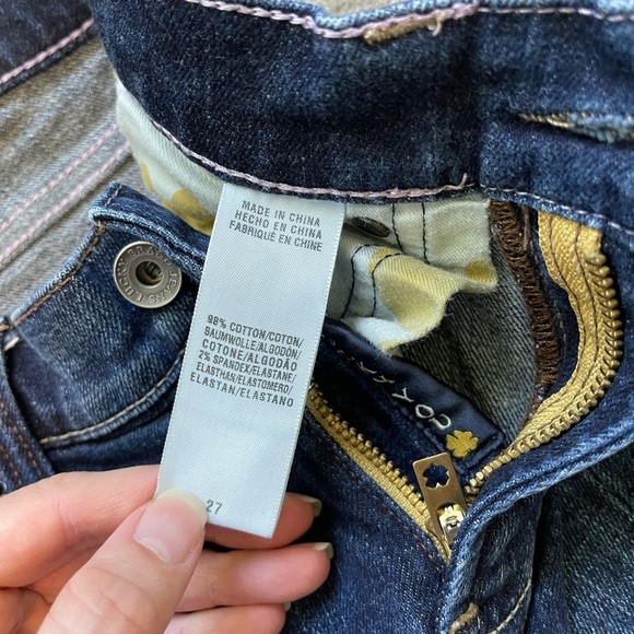 Lucky Brand Sweet n Low Boot Cut Jeans Dark Wash Size 27 - Picture 4 of 5